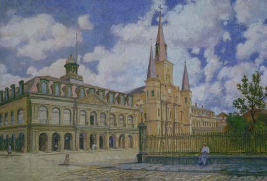 William Woodward Jackson Square Norge oil painting art